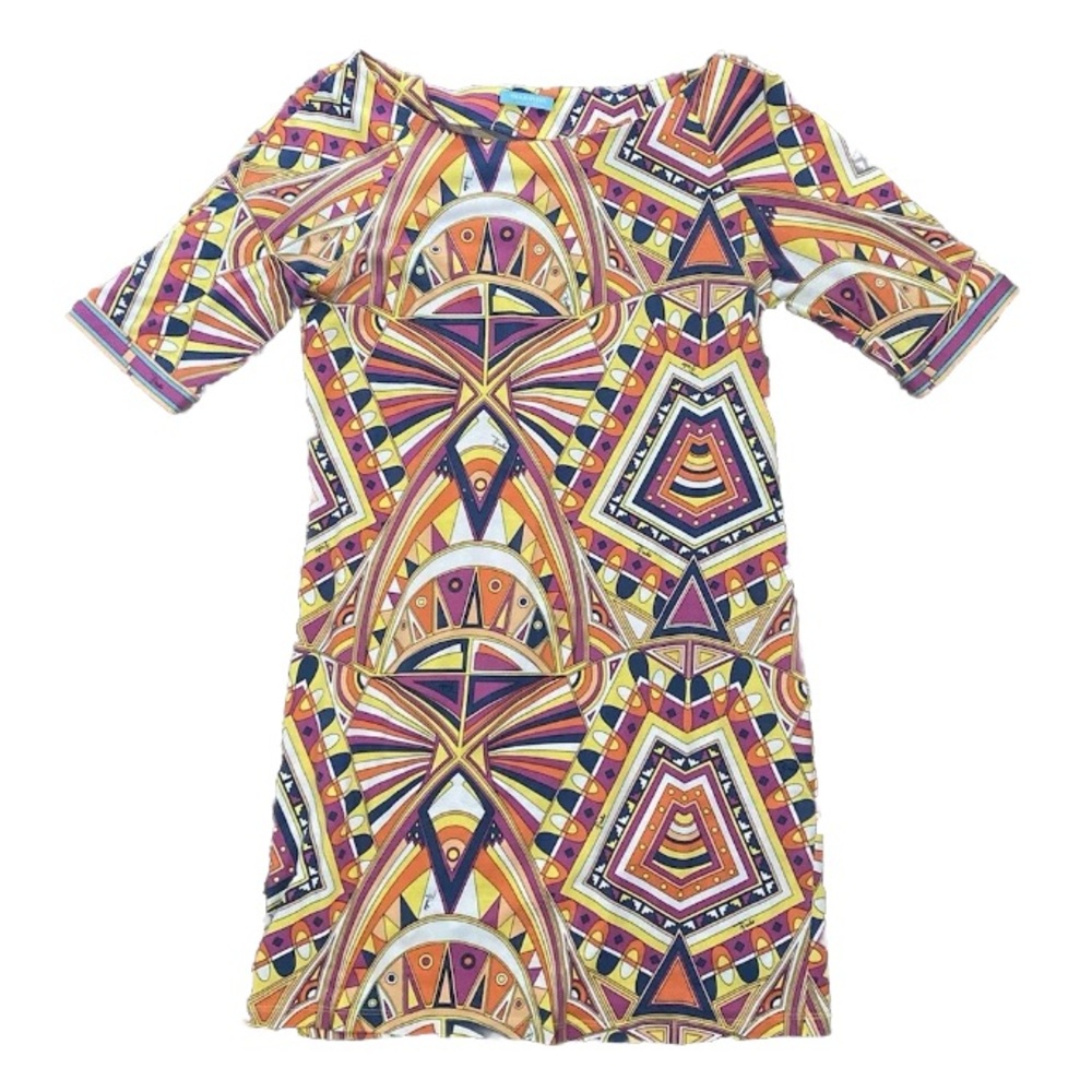 Emilio Pucci Italian Dress Women's Size 10 Geometric Design‎